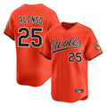Elroe B.Orioles #25 Pete Alonso Player Orange Limited Home Game Stitched Jerseys