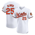 Elroe B.Orioles #25 Pete Alonso Player White Limited Elite Home Game Stitched Jerseys