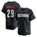 Elroe B.Orioles #29 Samuel Basallo Player Black City Connect Limited Home Game Stitched Jerseys