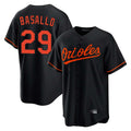Elroe B.Orioles #29 Samuel Basallo Player Black Home Game Stitched Jerseys