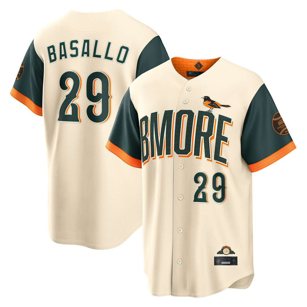 Elroe B.Orioles #29 Samuel Basallo Player Cream 2026 City Connect Home Game Stitched Jerseys