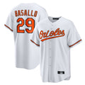 Elroe B.Orioles #29 Samuel Basallo Player White Home Game Stitched Jerseys