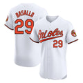 Elroe B.Orioles #29 Samuel Basallo Player White Limited Elite Home Game Stitched Jerseys