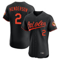 Elroe B.Orioles #2 Gunnar Henderson Player Black Limited Elite Home Game Stitched Jerseys