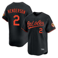 Elroe B.Orioles #2 Gunnar Henderson Player Black Limited Home Game Stitched Jerseys