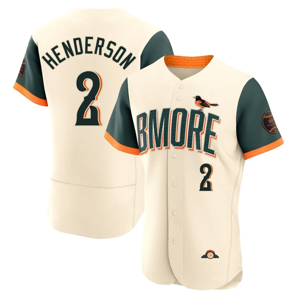 Elroe B.Orioles #2 Gunnar Henderson Player Cream 2026 City Connect Limited Elite Home Game Stitched Jerseys