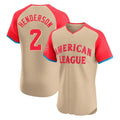 Elroe B.Orioles #2 Gunnar Henderson Player Cream American League All-Star Limited Elite Home Game Stitched Jerseys