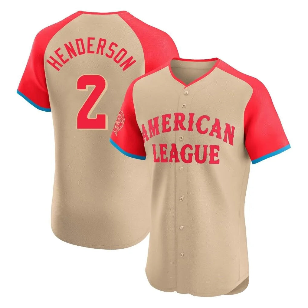 Elroe B.Orioles #2 Gunnar Henderson Player Cream American League All-Star Limited Elite Home Game Stitched Jerseys