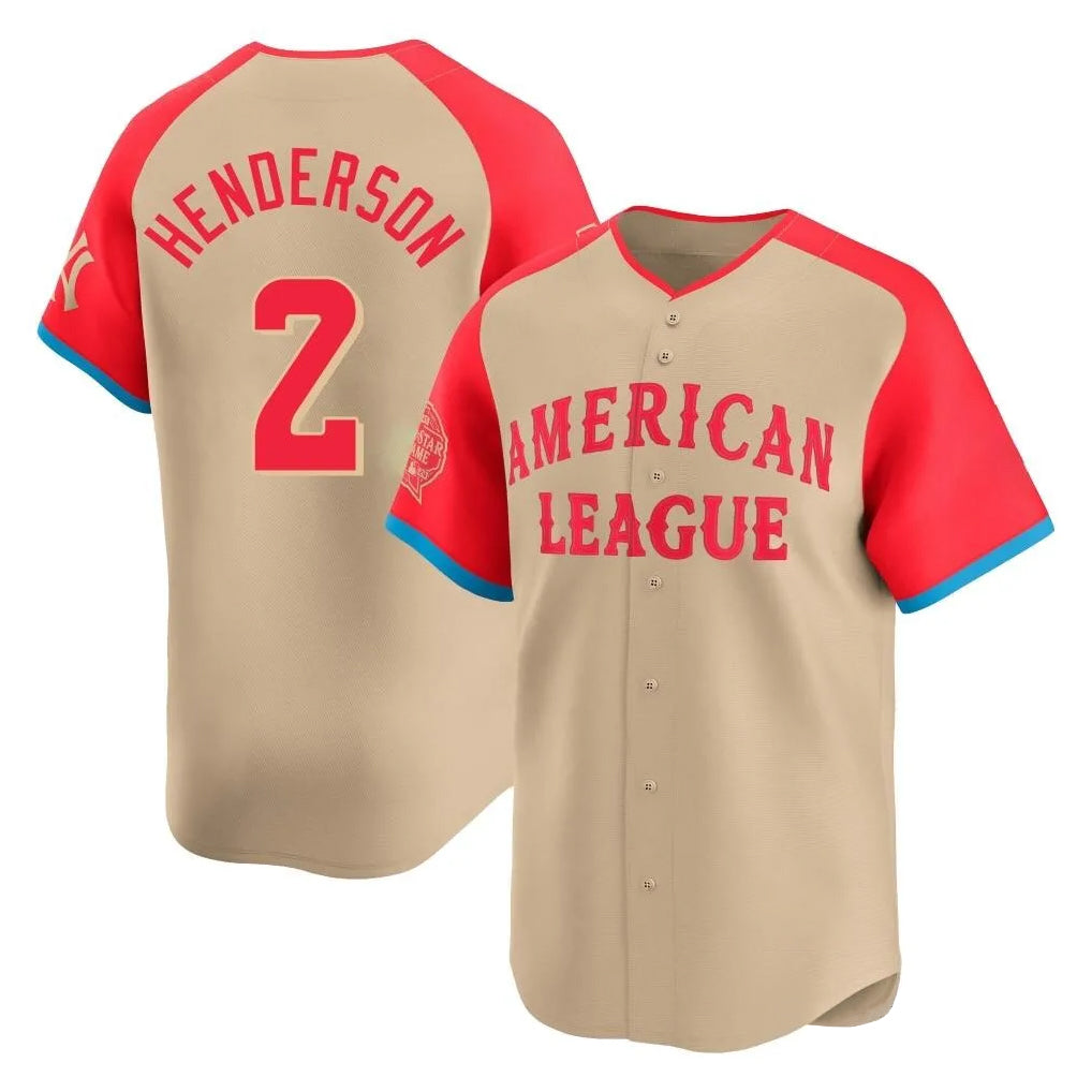 Elroe B.Orioles #2 Gunnar Henderson Player Cream American League All-Star Limited Home Game Stitched Jerseys
