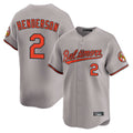 Elroe B.Orioles #2 Gunnar Henderson Player Gray Limited Home Game Stitched Jerseys