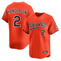 Elroe B.Orioles #2 Gunnar Henderson Player Orange Limited Home Game Stitched Jerseys