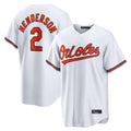 Elroe B.Orioles #2 Gunnar Henderson Player White Home Game Stitched Jerseys