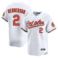 Elroe B.Orioles #2 Gunnar Henderson Player White Limited Home Game Stitched Jerseys
