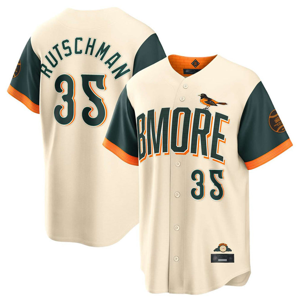 Elroe B.Orioles #35 Adley Rutschman Cream 2026 City Connect Limited Elite Home Game Stitched Jerseys
