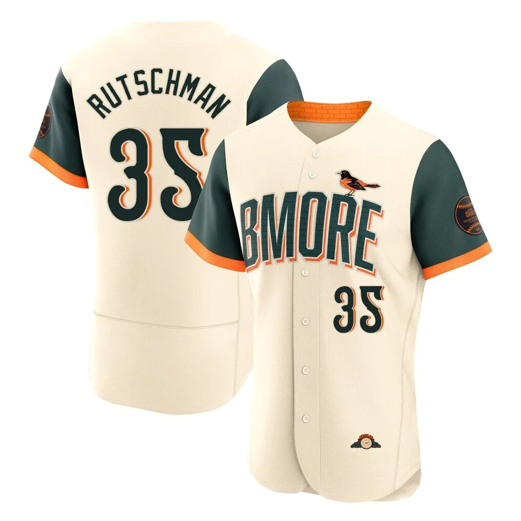 Elroe B.Orioles #35 Adley Rutschman Player Cream 2026 City Connect Limited Elite Home Game Stitched Jerseys
