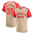 Elroe B.Orioles #35 Adley Rutschman Cream American League All-Star Limited Elite Home Game Stitched Jerseys