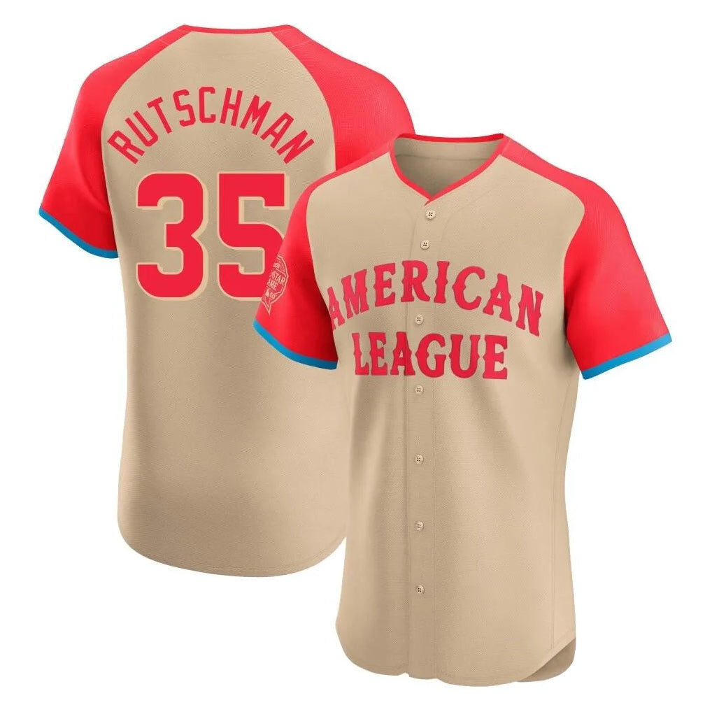 Elroe B.Orioles #35 Adley Rutschman Player Cream American League All-Star Limited Elite Home Game Stitched Jerseys