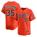 Elroe B.Orioles #35 Adley Rutschman Orange Limited Home Game Stitched Jerseys
