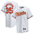 Elroe B.Orioles #35 Adley Rutschman White Home Game Stitched Jerseys
