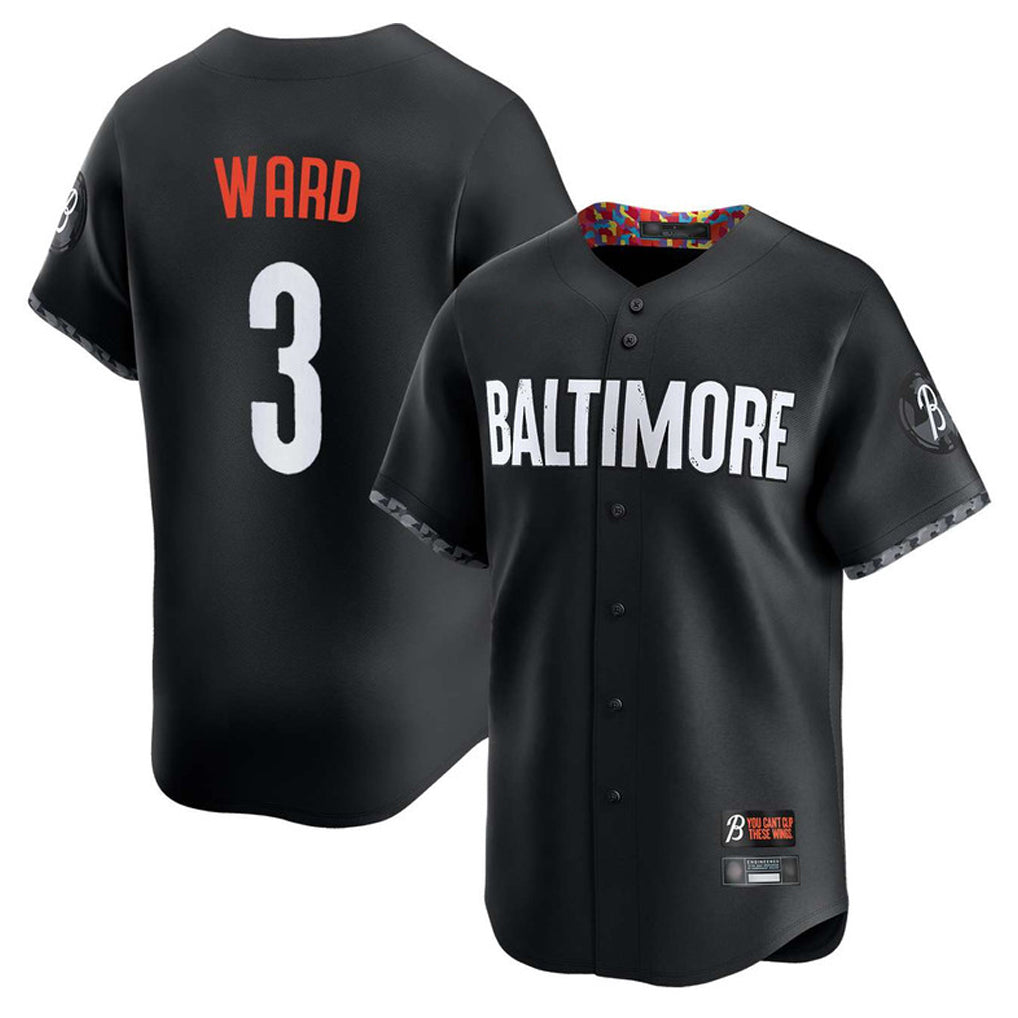 Elroe B.Orioles #3 Taylor Ward Player Black City Connect Limited Home Game Stitched Jerseys
