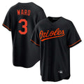 Elroe B.Orioles #3 Taylor Ward Player Black Home Game Stitched Jerseys