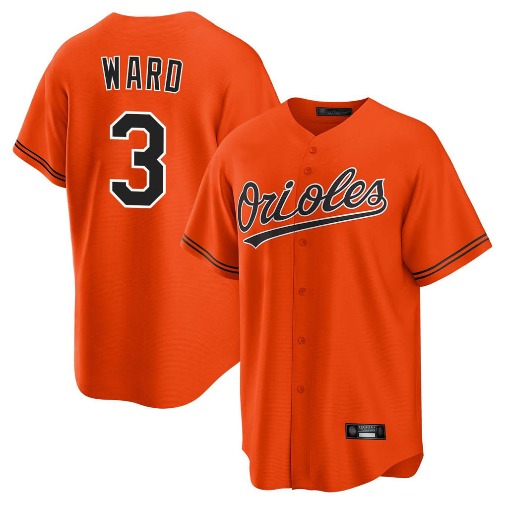 Elroe B.Orioles #3 Taylor Ward Player Orange Home Game Stitched Jerseys