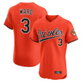 Elroe B.Orioles #3 Taylor Ward Player Orange Limited Elite Home Game Stitched Jerseys