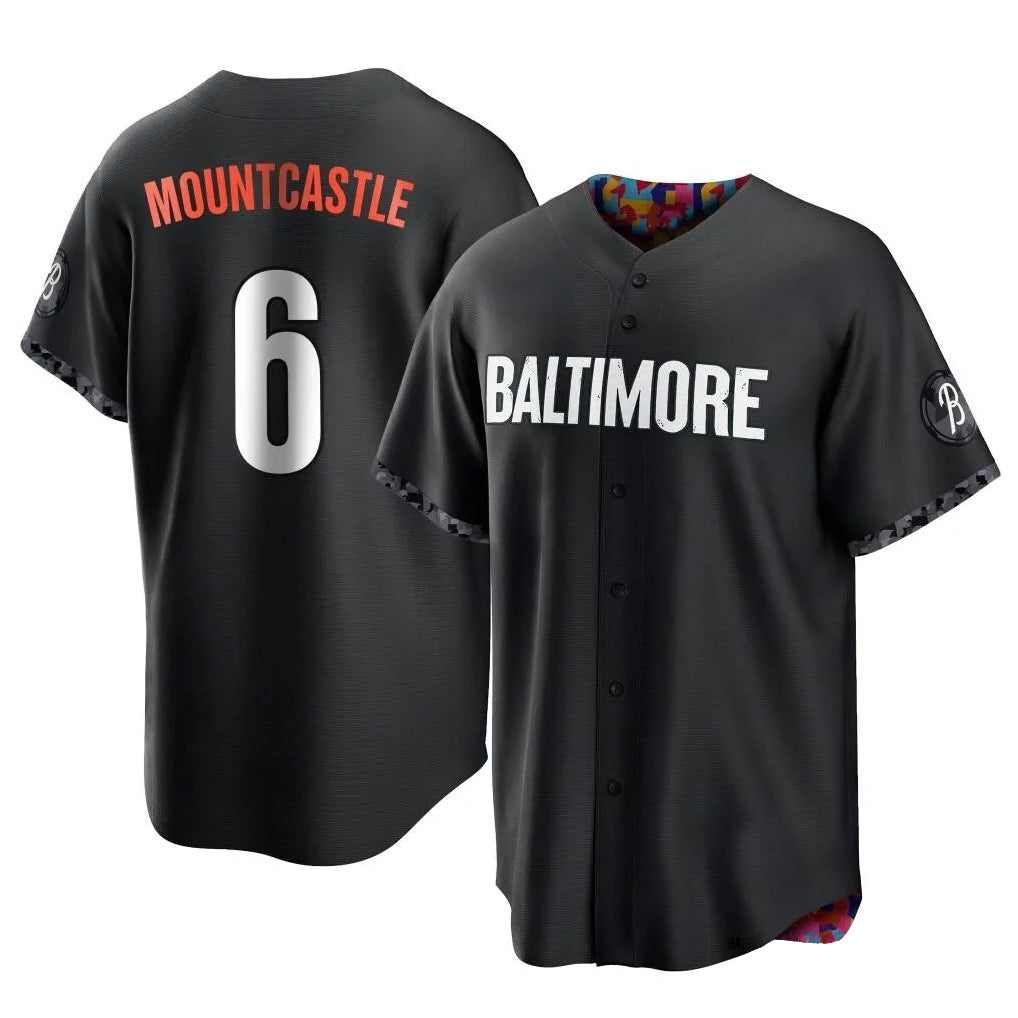 Elroe B.Orioles #6 Ryan Mountcastle Player Black City Connect Home Game Stitched Jerseys