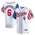 Elroe B.Orioles #6 Ryan Mountcastle Player White Independence Day Vapor Premier Home Game Stitched Jerseys