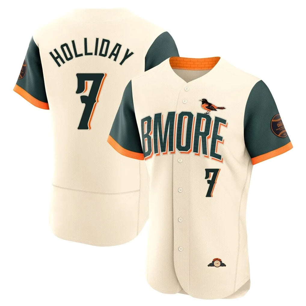 Elroe B.Orioles #7 Jackson Holliday Player Cream 2026 City Connect Limited Elite Home Game Stitched Jerseys