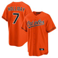 Elroe B.Orioles #7 Jackson Holliday Player Orange Home Game Stitched Jerseys