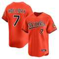 Elroe B.Orioles #7 Jackson Holliday Player Orange Limited Home Game Stitched Jerseys