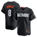Elroe B.Orioles #8 Cal Ripken Player Black City Connect Limited Home Game Stitched Jerseys