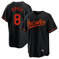 Elroe B.Orioles #8 Cal Ripken Player Black Home Game Stitched Jerseys
