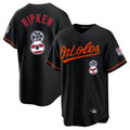 Elroe B.Orioles #8 Cal Ripken Player Black USA 250 Fourth of July Home Game Stitched Jerseys