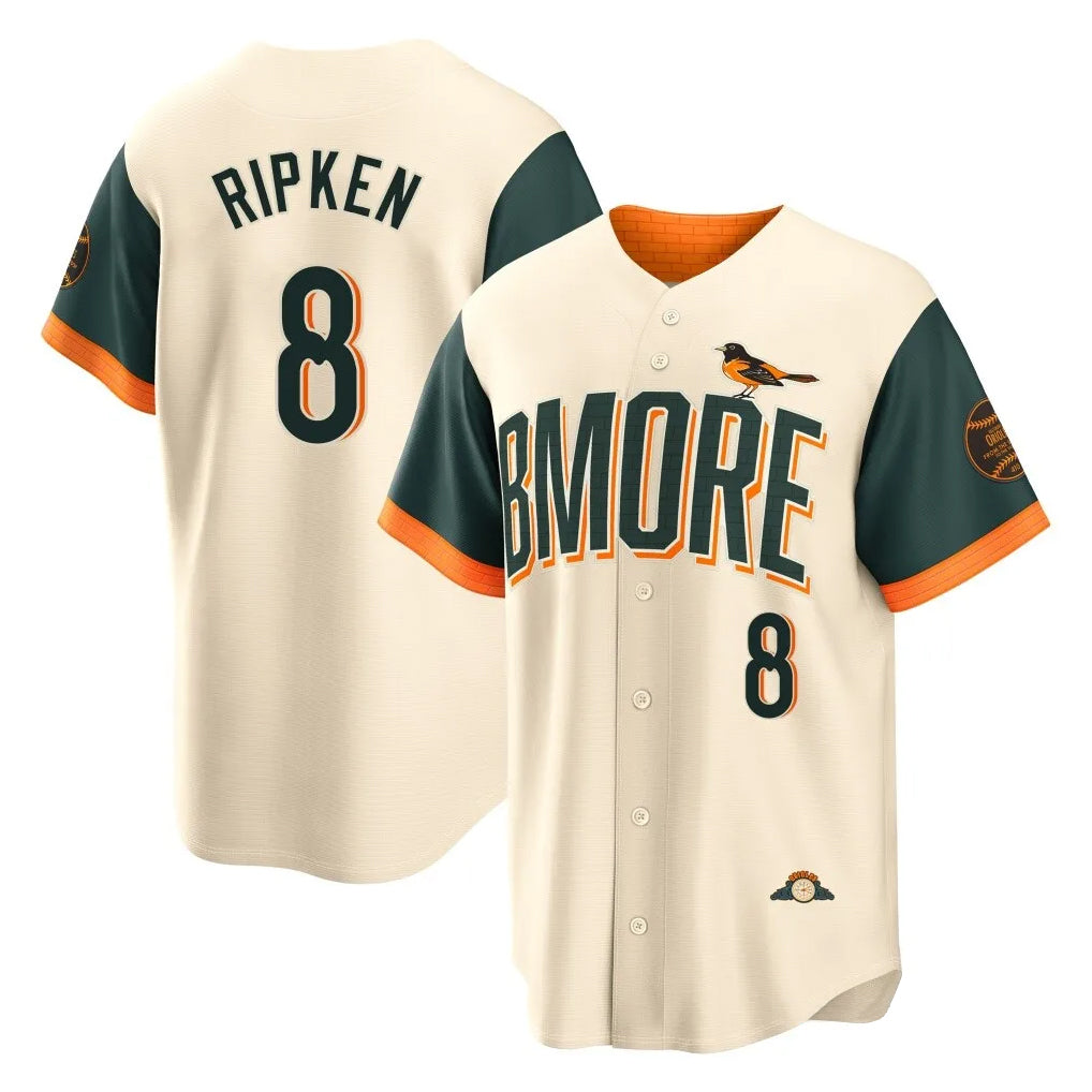 Elroe B.Orioles #8 Cal Ripken Player Cream 2026 City Connect Home Game Stitched Jerseys
