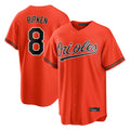 Elroe B.Orioles #8 Cal Ripken Player Orange Home Game Stitched Jerseys