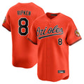 Elroe B.Orioles #8 Cal Ripken Player Orange Limited Home Game Stitched Jerseys