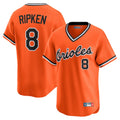 Elroe B.Orioles #8 Cal Ripken Player Orange T-shirt Limited Home Game Stitched Jerseys