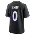 Elroe B.Ravens #0 Roquan Smith Black Alternate Game Stitched Jerseys