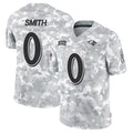 Elroe B.Ravens #0 Roquan Smith Player Arctic Camo Salute to Service Limited Stitched Jerseys