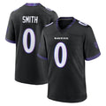 Elroe B.Ravens #0 Roquan Smith Player Black Home Game Stitched Jerseys