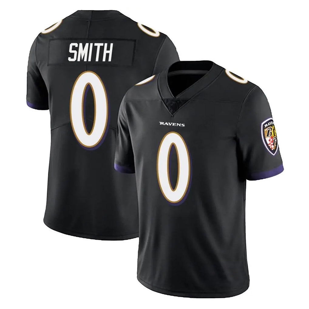 Elroe B.Ravens #0 Roquan Smith Player Black Vapor Untouchable Limited Home Game Stitched Jerseys