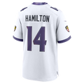 Elroe B.Ravens #14 Ravens Kyle Hamilton White Game Stitched Jerseys