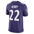 Elroe B.Ravens #22 Derrick Henry Player Purple Limited Elite Home Game Stitched Jerseys