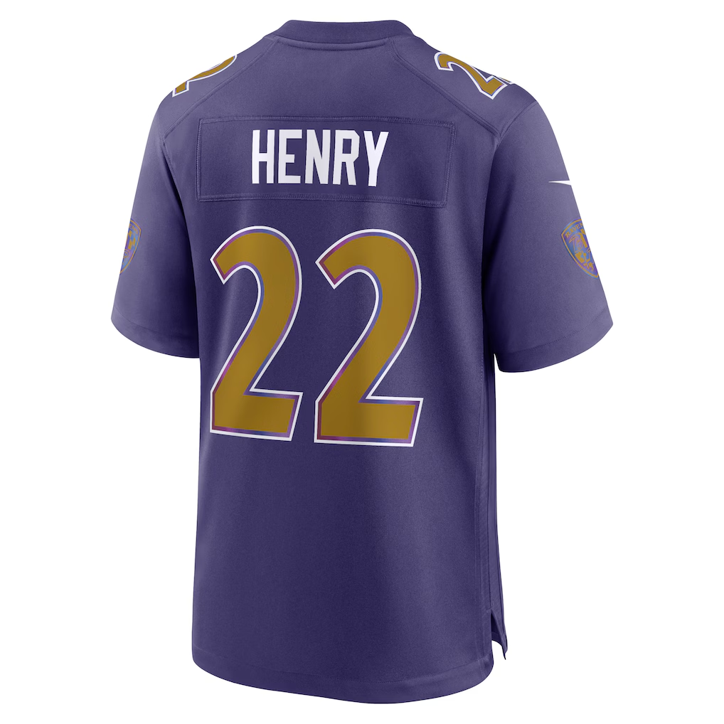 Elroe B.Ravens #22 Derrick Henry Purple Alternate Game Stitched Jerseys
