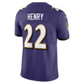 Elroe B.Ravens #22 Derrick Henry Player Vapor F.U.S.E. Limited Purple Stitched Jerseys