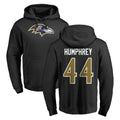 Elroe B.Ravens #44 Marlon Humphrey Player Black Pullover Hoodie Stitched Jerseys