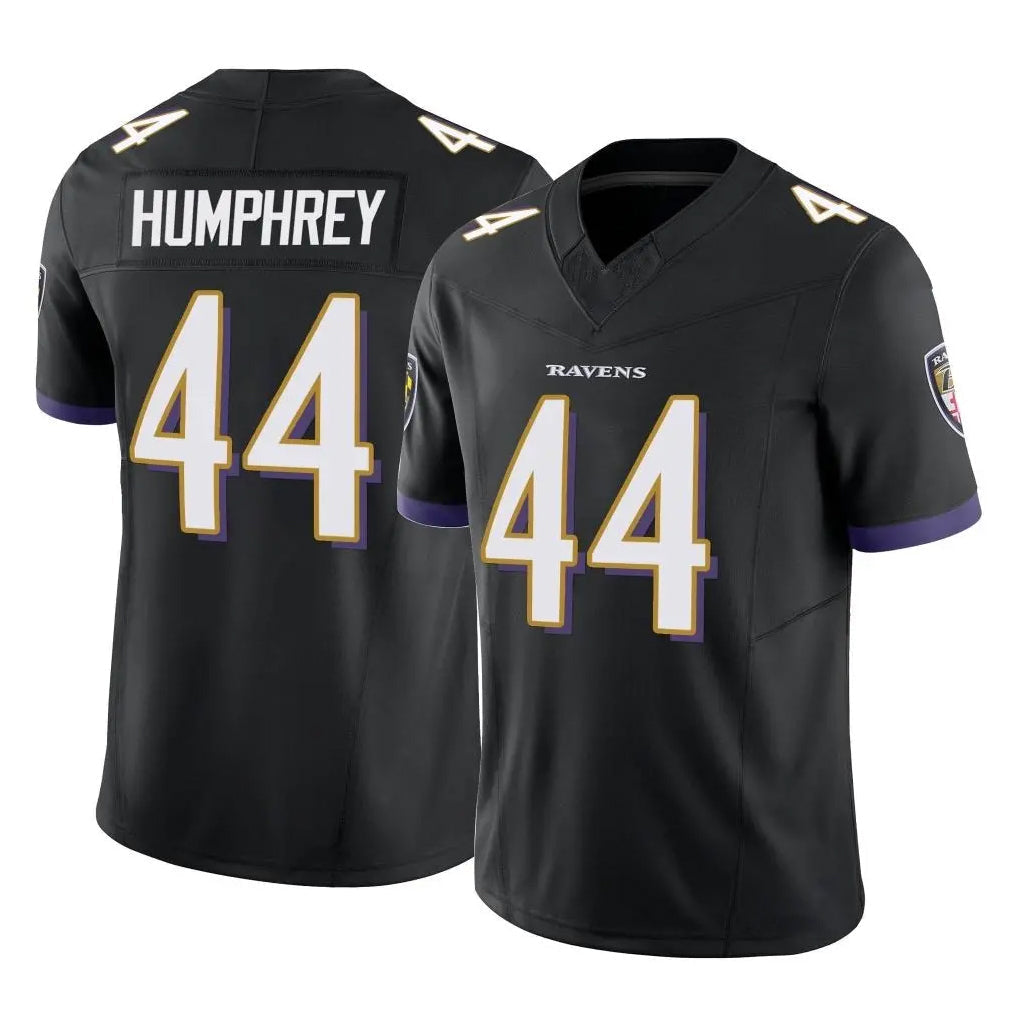 Elroe B.Ravens #44 Marlon Humphrey Player Black Vapor F.U.S.E. Limited Home Game Stitched Jerseys