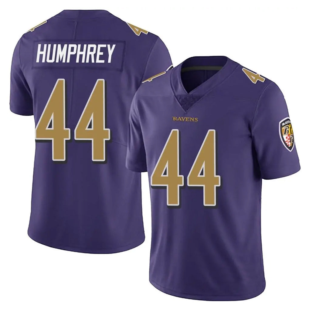 Elroe B.Ravens #44 Marlon Humphrey Player Purple Color Vapor Untouchable Home Game Stitched Jerseys